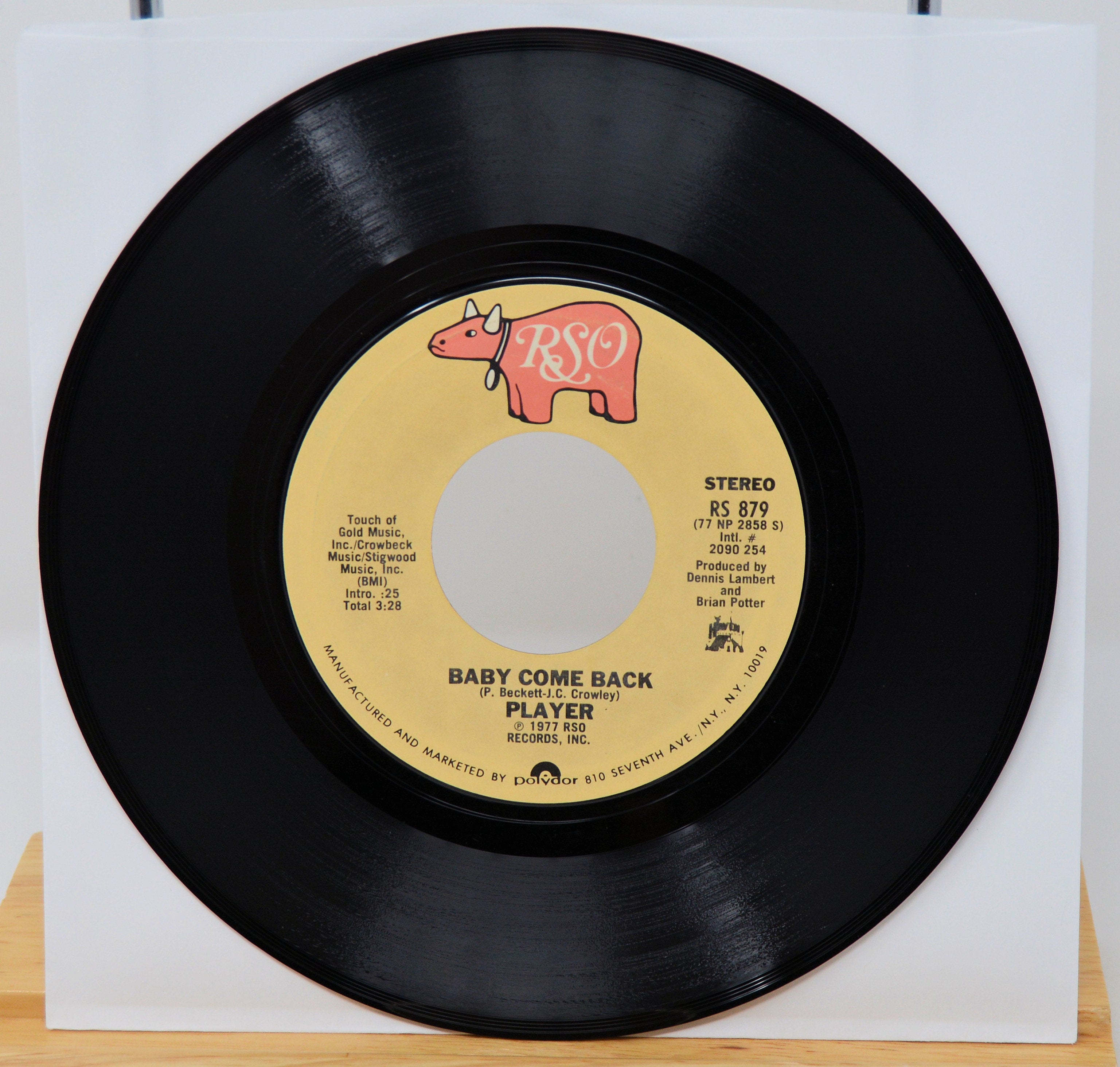 Player - Baby Come Back, Vinyl Record Album, 7 Inch – Joe's Albums