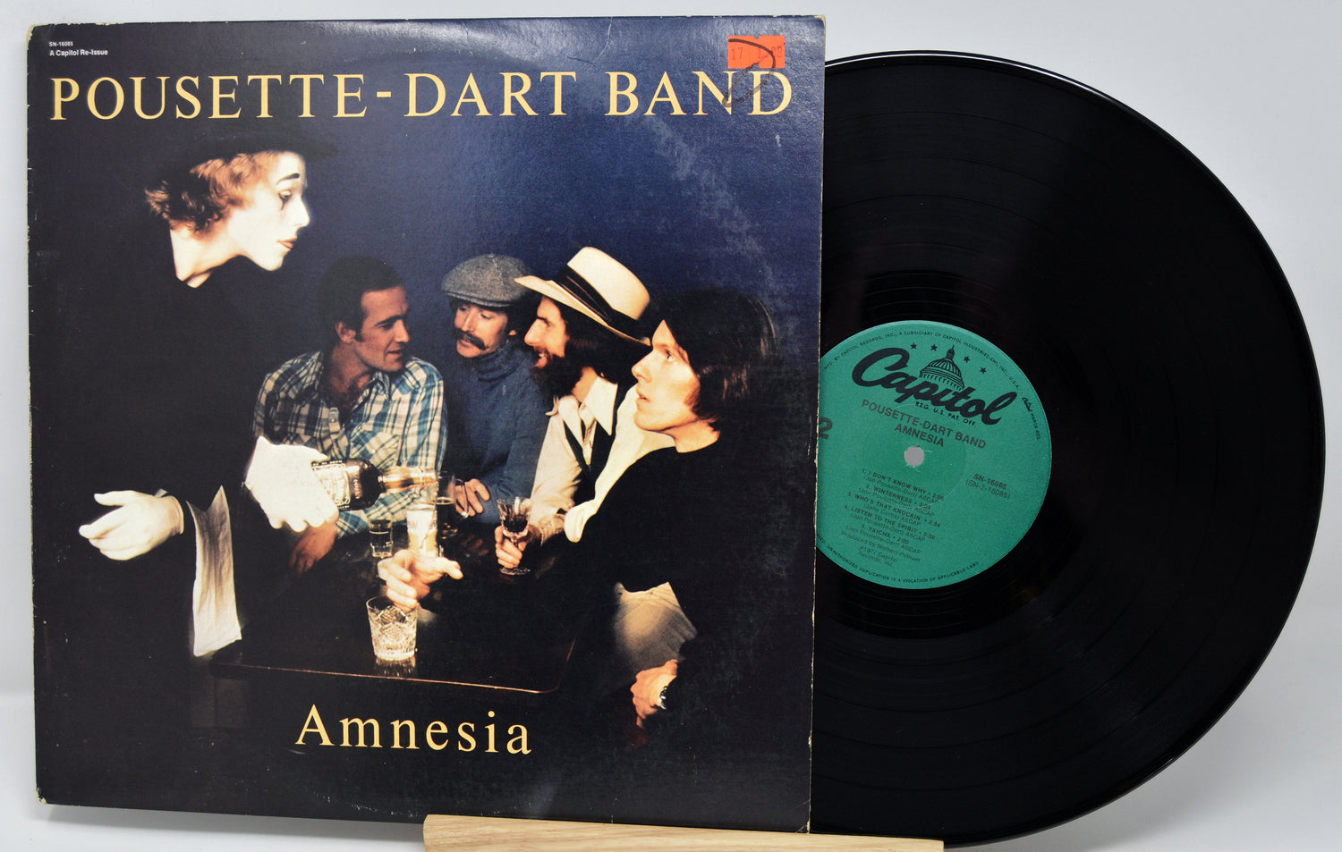 Vinyl record with 'Pousette-Dart Band' album cover featuring a group of people.