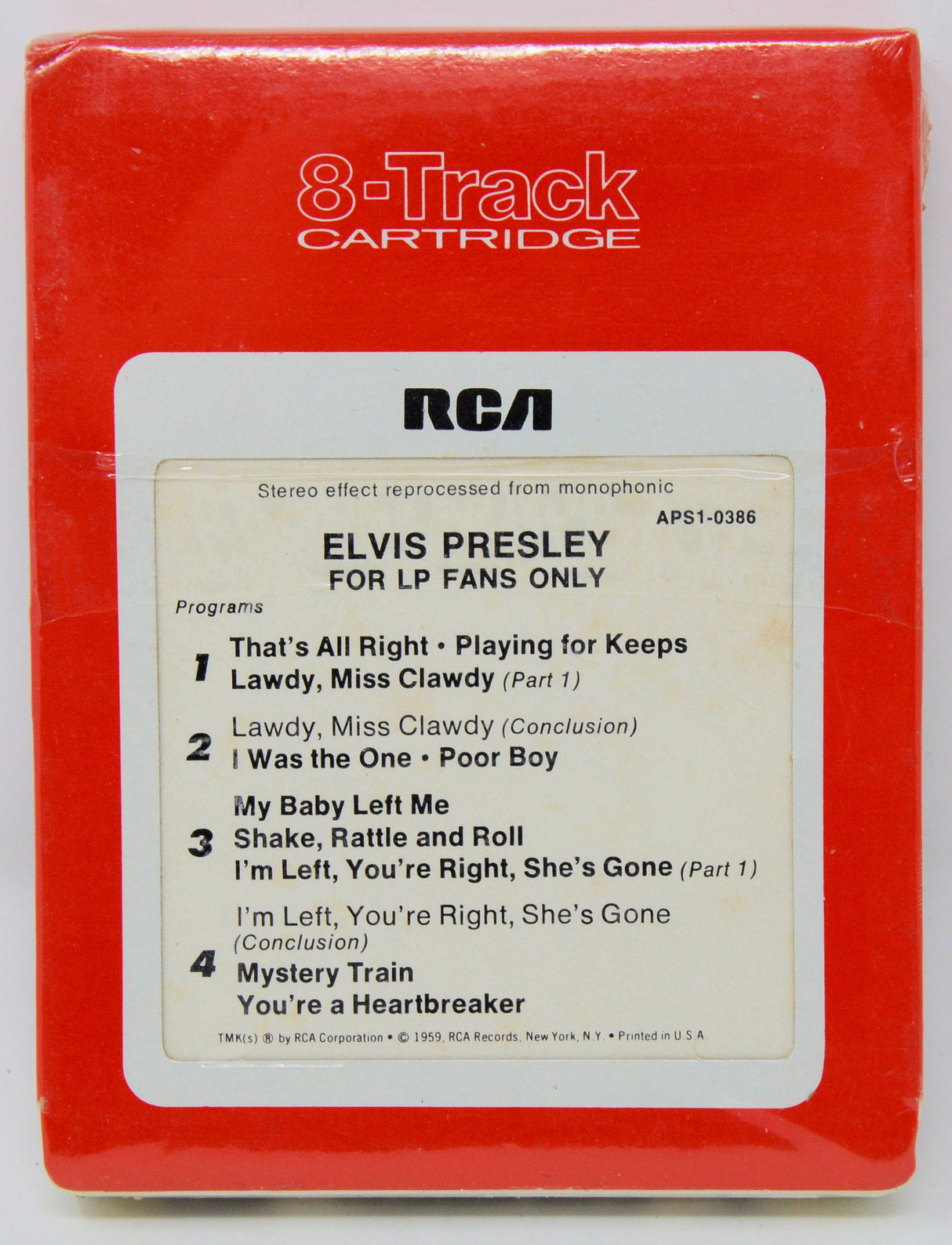 Presley, Elvis - For LP Fans Only (8-Track)