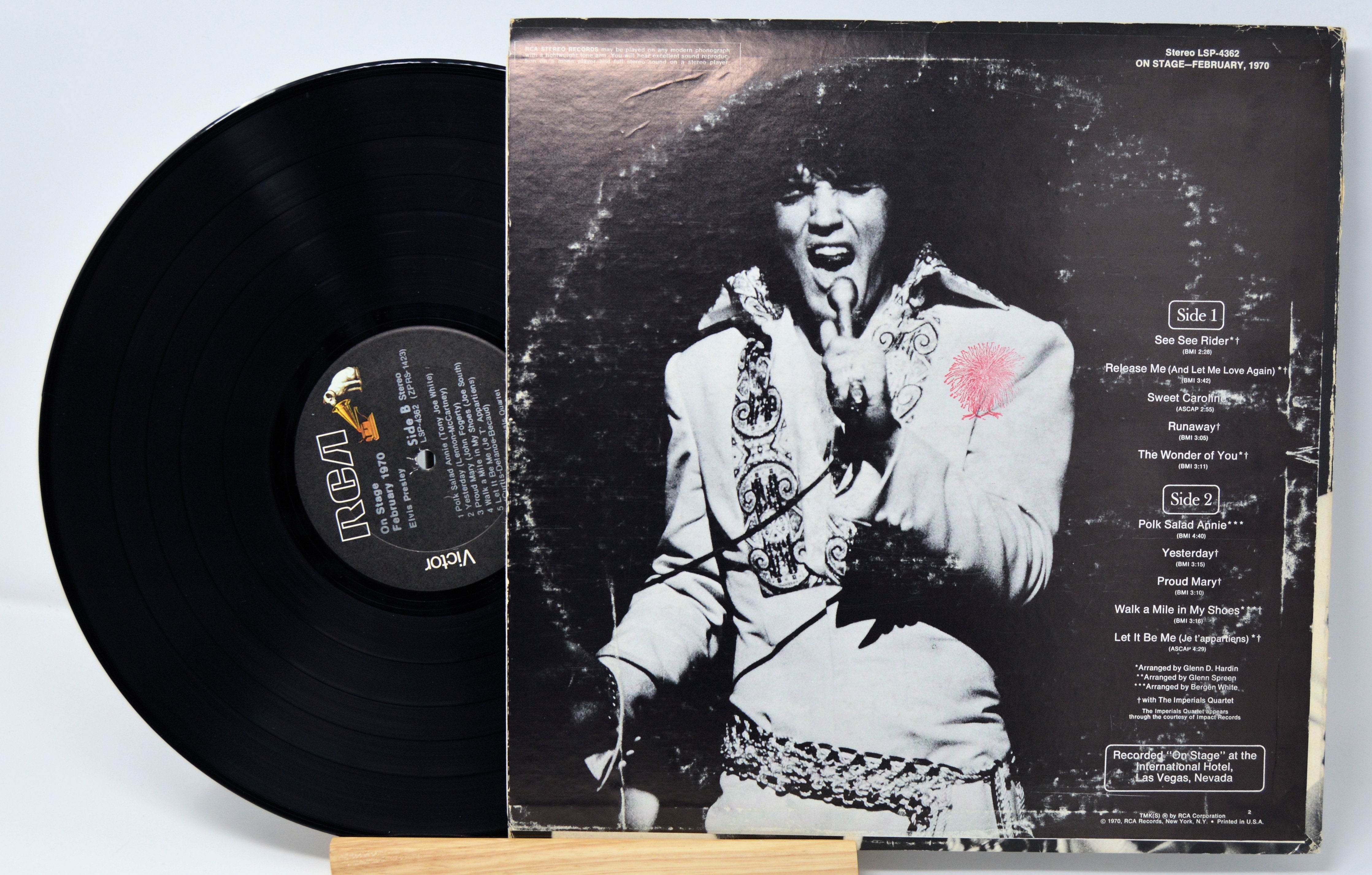その他 LP Elvis Presley On Stage In The USA WRMB304 WIZARDO /00260 Elvis Presley - On Stage, Vinyl Record Album LP – Joe's Albums