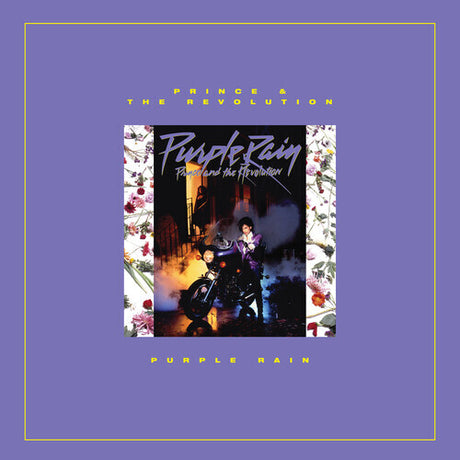 Prince - Purple Rain (1 Step) Album cover for 'Purple Rain' by Prince and the Revolution on a purple background.
