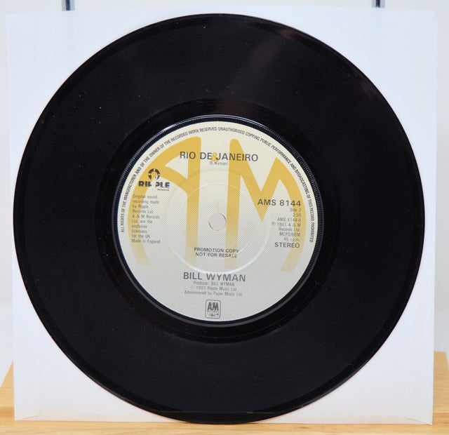 Bill Wyman Rio De Janeiro promotional 7-inch vinyl single AMS 8144