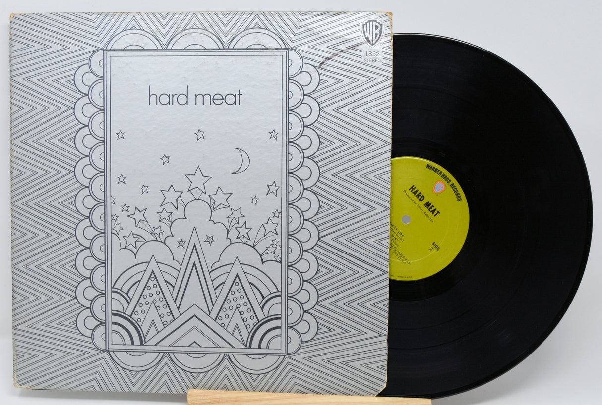 Front cover of Hard Meat vinyl LP with psychedelic artwork and exposed record