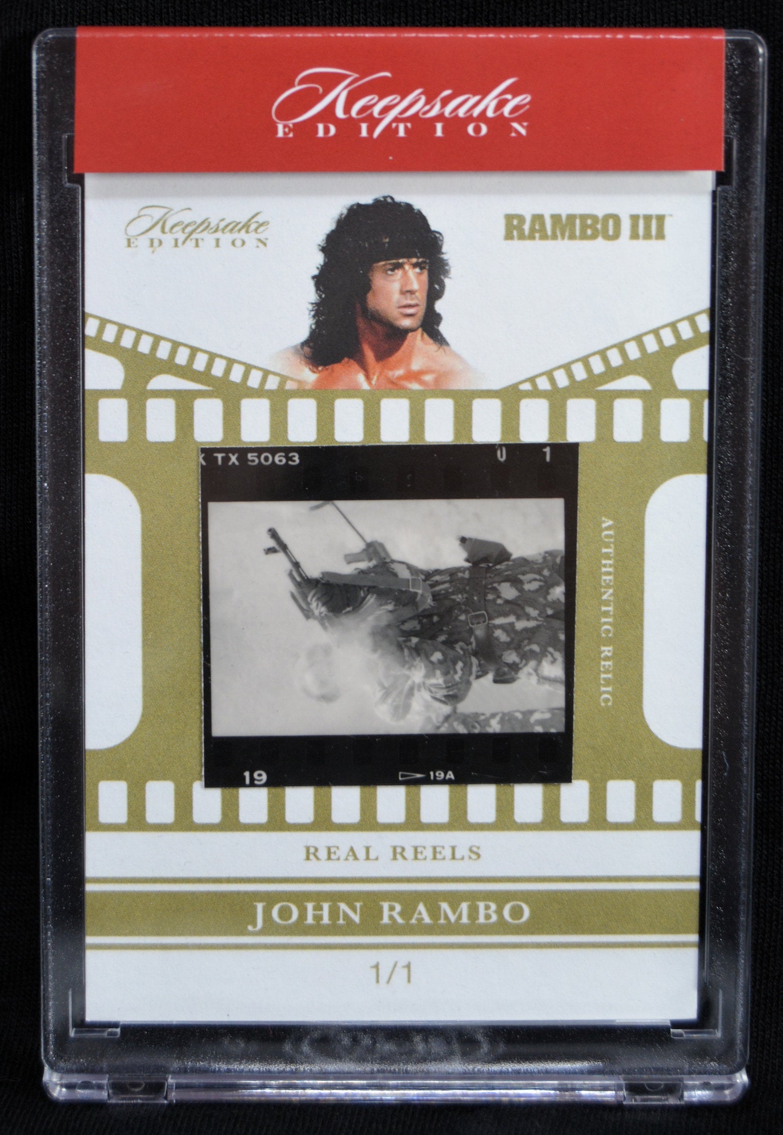 Rambo III - Keepsake Authentic REAL REELS Relic 1/1 – Joe's Albums