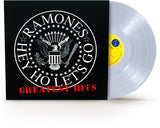 Vinyl record with 'Hey Ho Let's Go Greatest Hits' cover featuring Ramones logo
