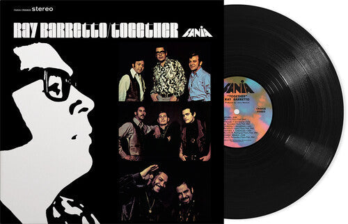 Ray Barretto Together album cover with black-and-white profile, color band photos, and vinyl record