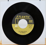Vinyl record with Atlantic label on a white background