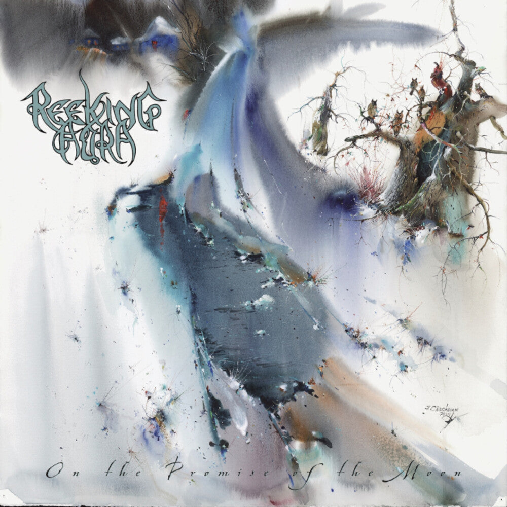 Album cover with abstract art and text on a white background