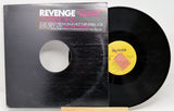 Front of Revenge 'Slave' 12 inch promo vinyl showing cover text about 3 versions