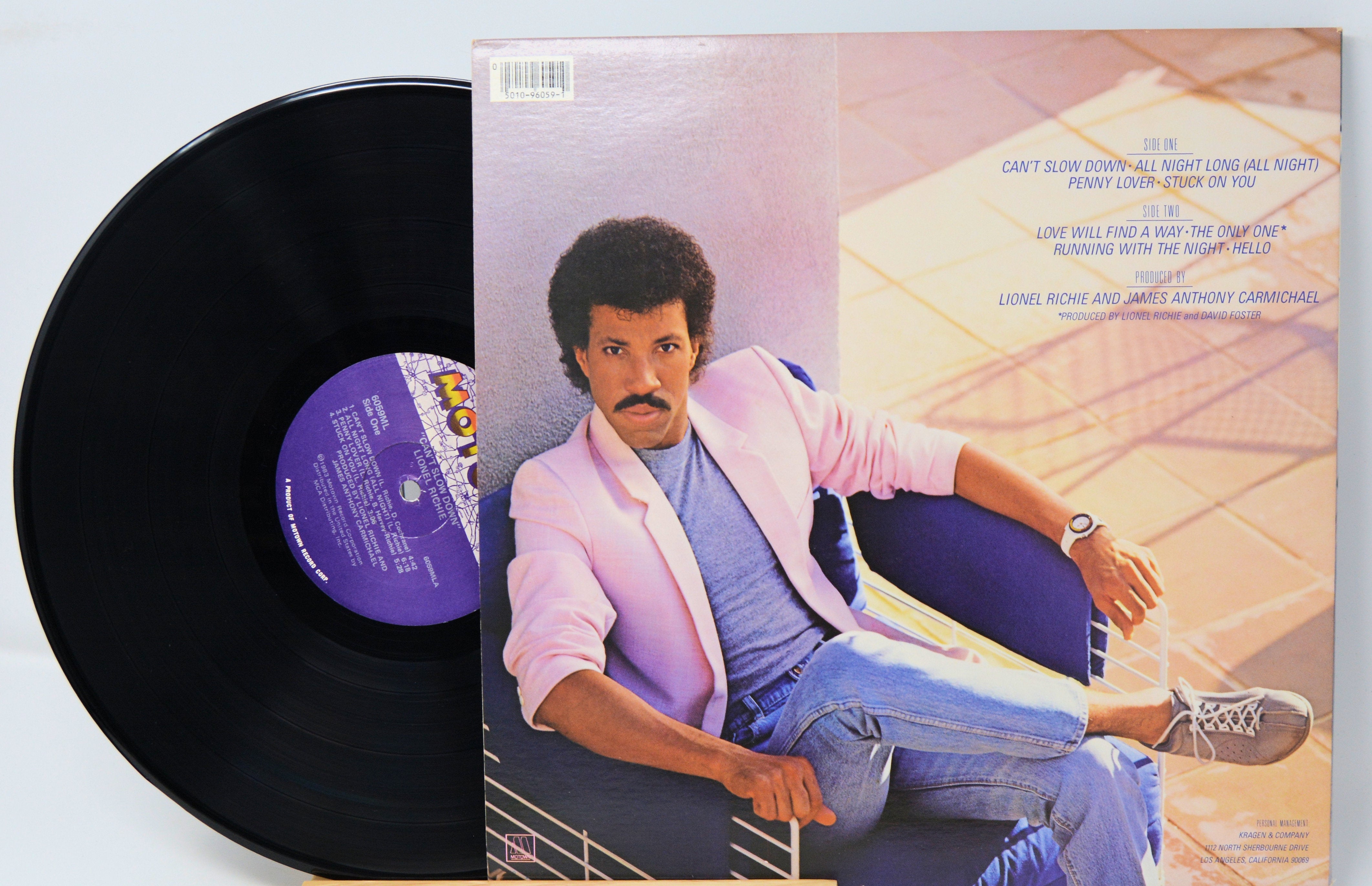 Richie, Lionel - Can't Slow Down, Vinyl Record Album LP Richie, Lionel - Can't Slow Down, Vinyl Record Album LP
