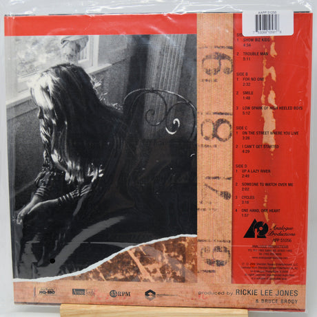 Vinyl record album cover for 'Trouble Man' by Rickie Lee Jones & Tracey Goldry, released by Chicago Productions. The LP is sealed in its original plastic shrink-wrap, showing the front cover artwork on the left and the tracklist/cover art on the right against a red-orange background.