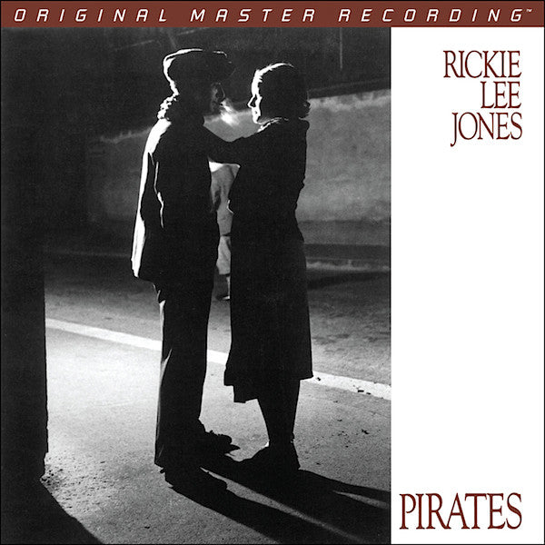Album cover with a silhouette of two people embracing, featuring the text 'Rickie Lee Jones' and 'Pirates'.