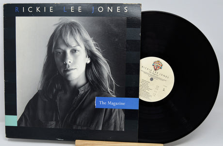 Vinyl record with cover featuring a portrait and album title 'The Magazine' by Rickie Lee Jones.