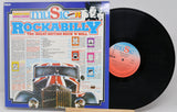 Front cover and vinyl record of Rockabilly: The Great British Rock 'N' Roll album with artwork featuring a classic car