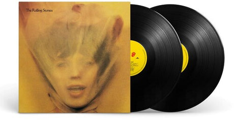 Vinyl records with a cover featuring a face and 'The Rolling Stones' text.
