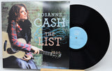 Rosanne Cash - The List vinyl record LP with the album cover standing next to the black record on a light gray background.