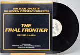 Vinyl record with 'The Final Frontier' album cover featuring the Roy Rudd and London Symphony Orchestra.