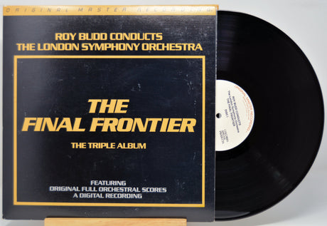 Vinyl record with 'The Final Frontier' album cover featuring the Roy Rudd and London Symphony Orchestra.