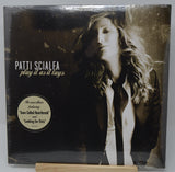 Vinyl record cover featuring Patti Scialfa with text about her album 'Play It As It Lays'.