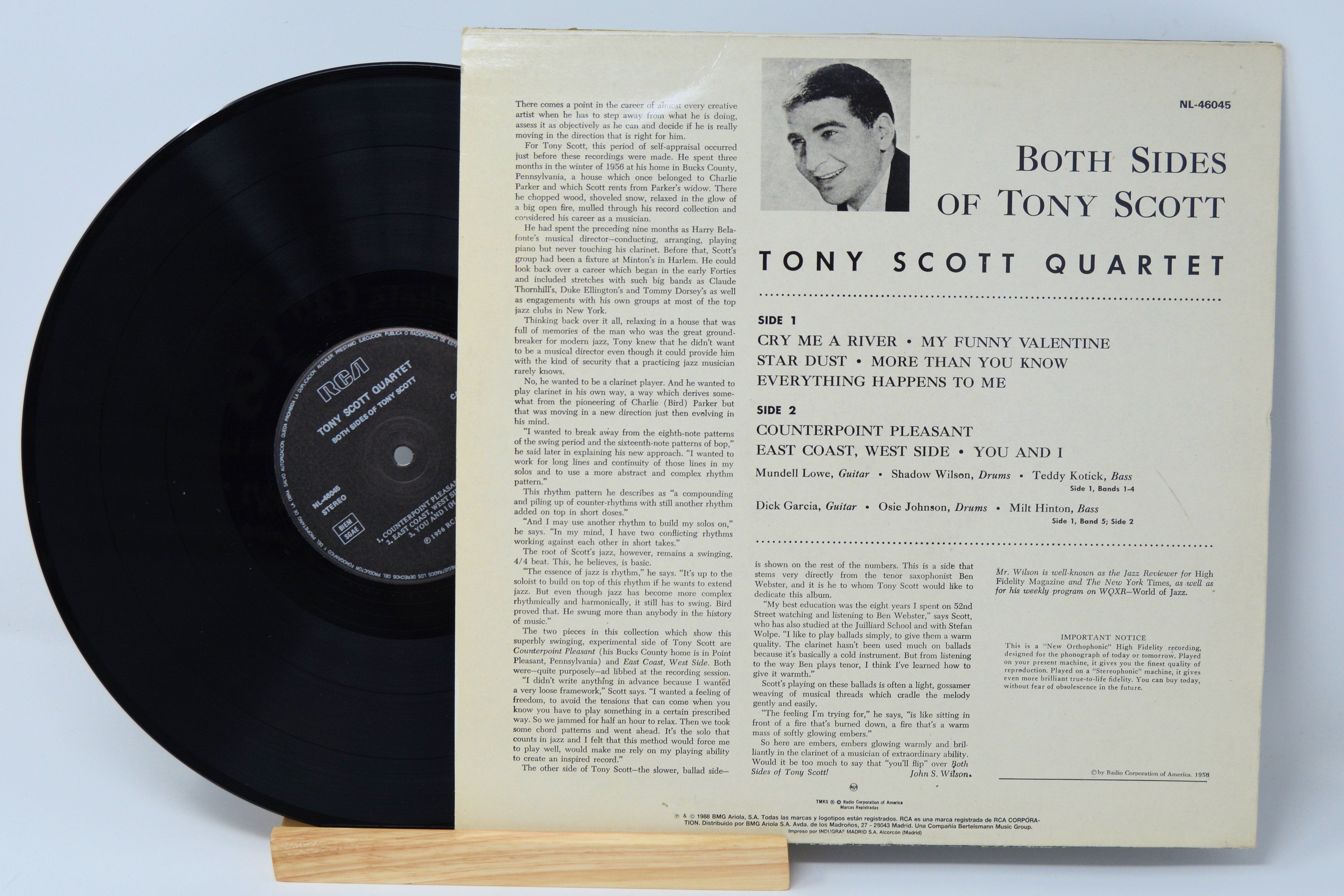 Tony Scott - Both Sides Of, Vinyl Record Album LP, RCA Victor NL-46045 ...