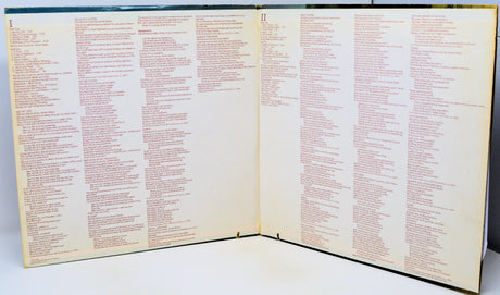 Open book with text on a white background