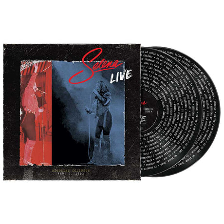 Vinyl record with 'Setena Live' cover featuring a performer on stage.