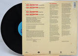 Back cover of Self Destruction vinyl showing tracklist, credits, and lyrics by the Stop the Violence Movement