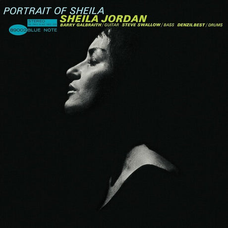 Album cover of 'Portrait of Sheila' by Sheila Jordan with a black and white portrait of a woman.