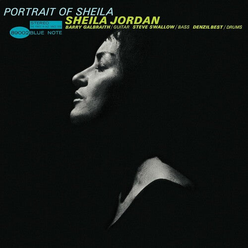 Album cover of 'Portrait of Sheila' by Sheila Jordan with a black and white portrait of a woman.
