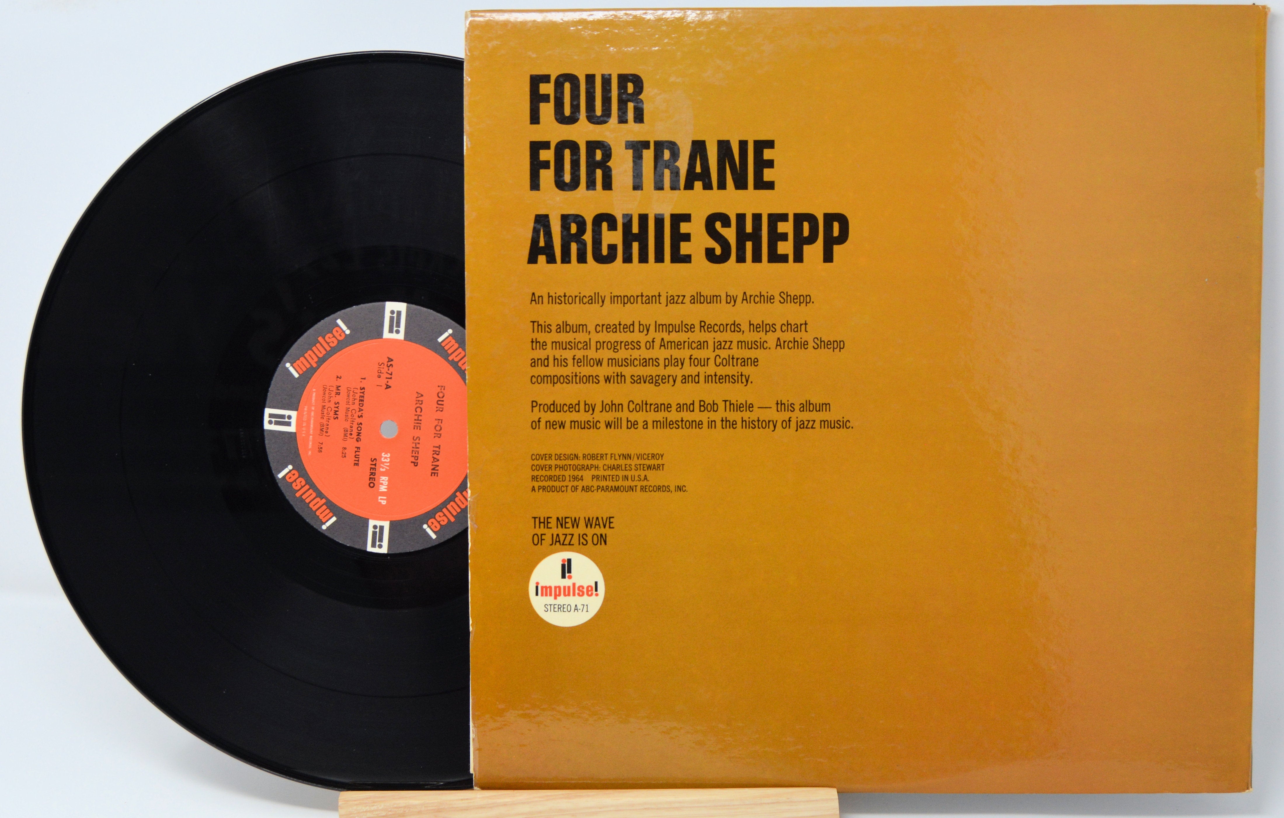 FOUR FOR TRANE ARCHIE SHEPP レコード Archie Shepp - Four For Trane, Vinyl record Album LP, Impulse A-71