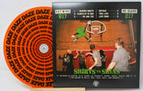 Shirts vs Skins orange DAZE vinyl and basketball-themed album cover featuring Haywire and No Guard
