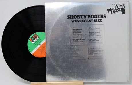 Shorty Rogers West Coast Jazz vinyl record with silver album cover and Atlantic label