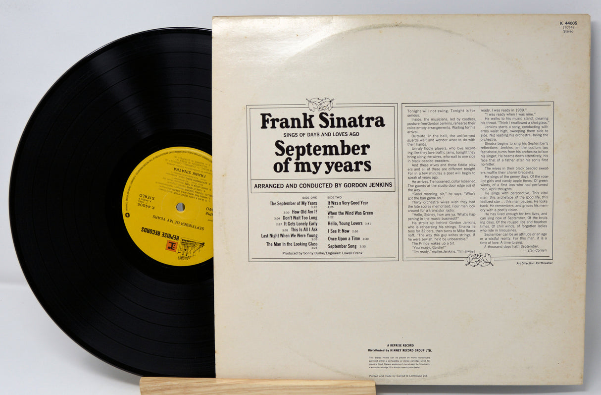Sinatra, Frank - September Of My Years