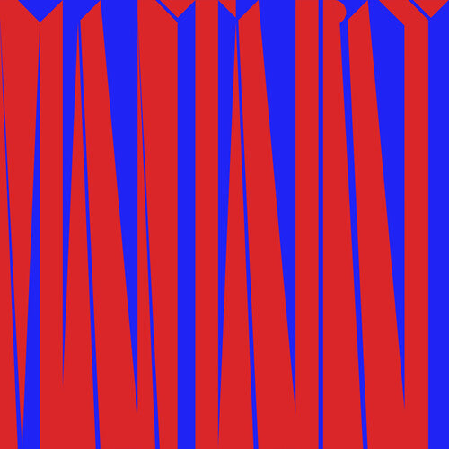 Red and blue abstract Siouxsie Banshees Mantaray Front Cover of Vinyl Record