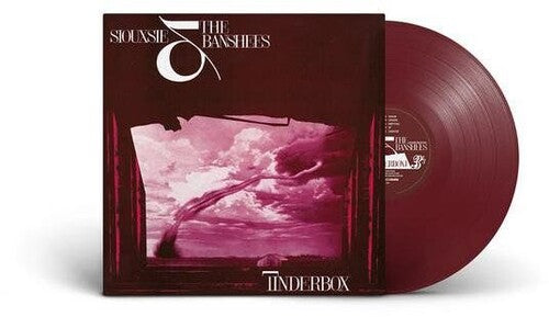 Vinyl record with cover featuring 'The Banshees' and 'Tinderbox' on a white background