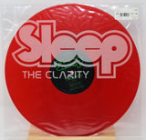 Red vinyl record with 'Sleep' and 'The Clarity' text on a white background