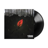 Vinyl record with a dark cover featuring a red glowing tree and 'Sleeping with Sirens' logo.