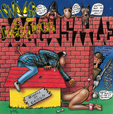 Album cover art for Snoop Doggy Dogg's Doggystyle featuring a cartoon illustration of Snoop and other characters.