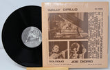 Vintage Soloduo vinyl LP with record by Wally Cirillo and Joe Diorio, jazz album back cover and record displayed.