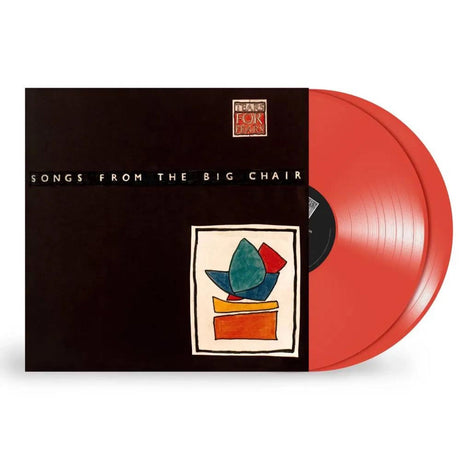 Limited edition red vinyl of Songs From The Big Chair album with abstract cover art