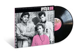 Vinyl record and cover for 'Pretty in Pink' soundtrack on a white background