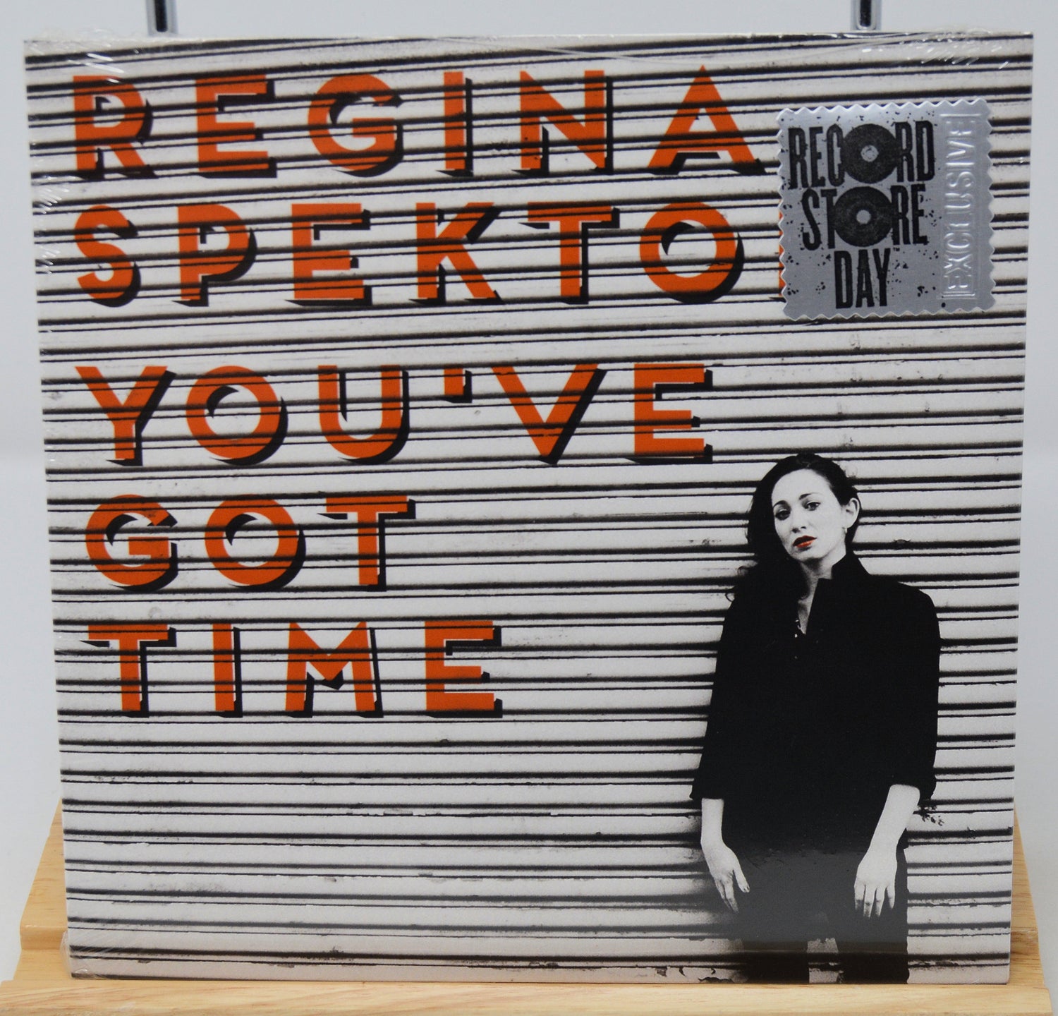 Vinyl record cover with text 'Regina Spektor You've Got Time' and a barcode.