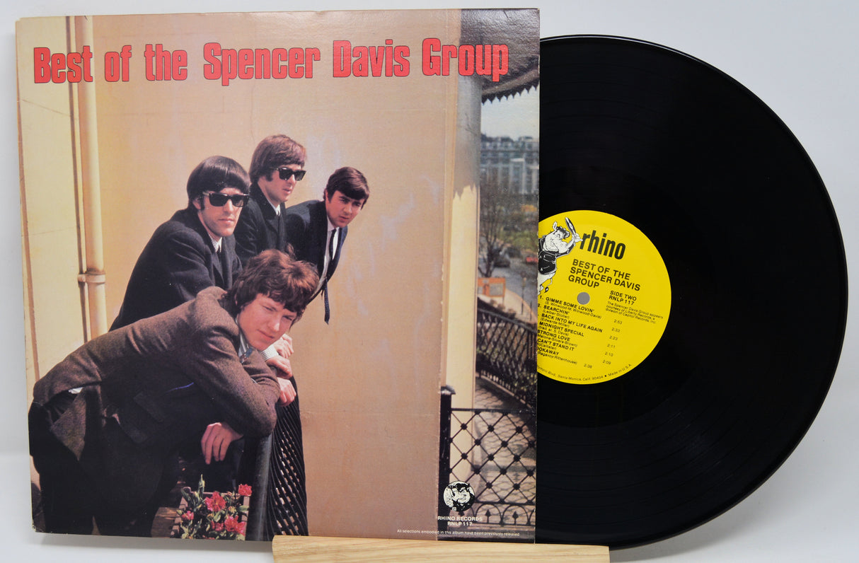 Vinyl record with cover featuring the Spencer Davis Group on a white background