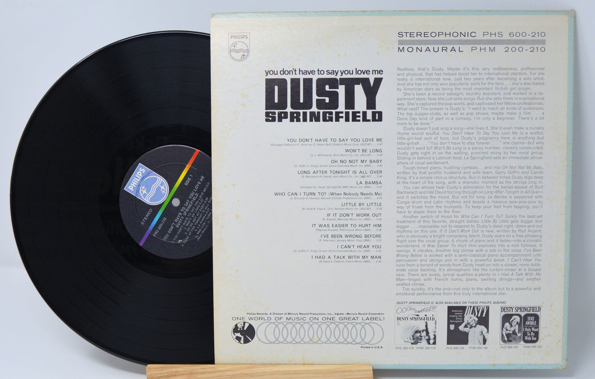 Springfield, Dusty - You Don't Have To Say You Love Me