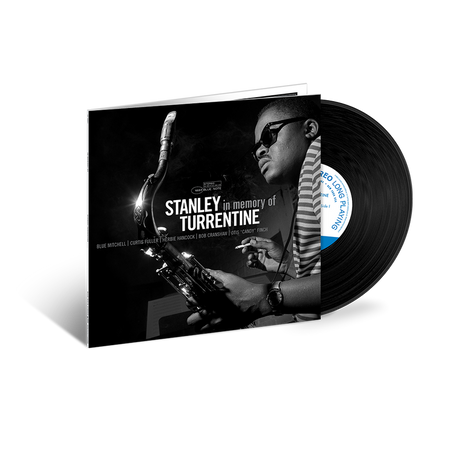 Stanley Turrentine In Memory Of vinyl record with album cover featuring the saxophonist
