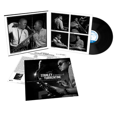 Stanley Turrentine In Memory Of vinyl album package with photos, record, and liner notes