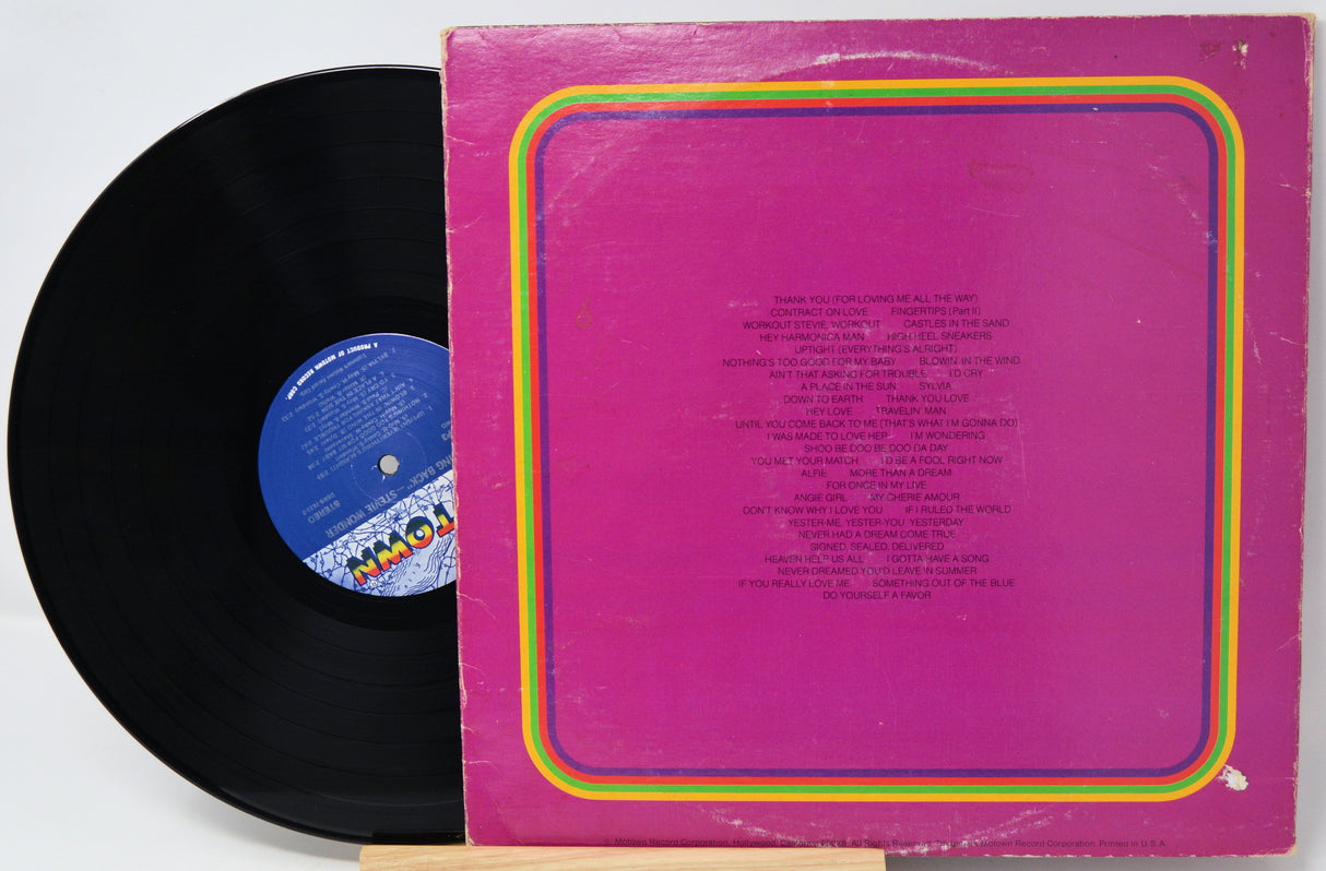 Vinyl record cover with purple rain and G.O.D text on a black background