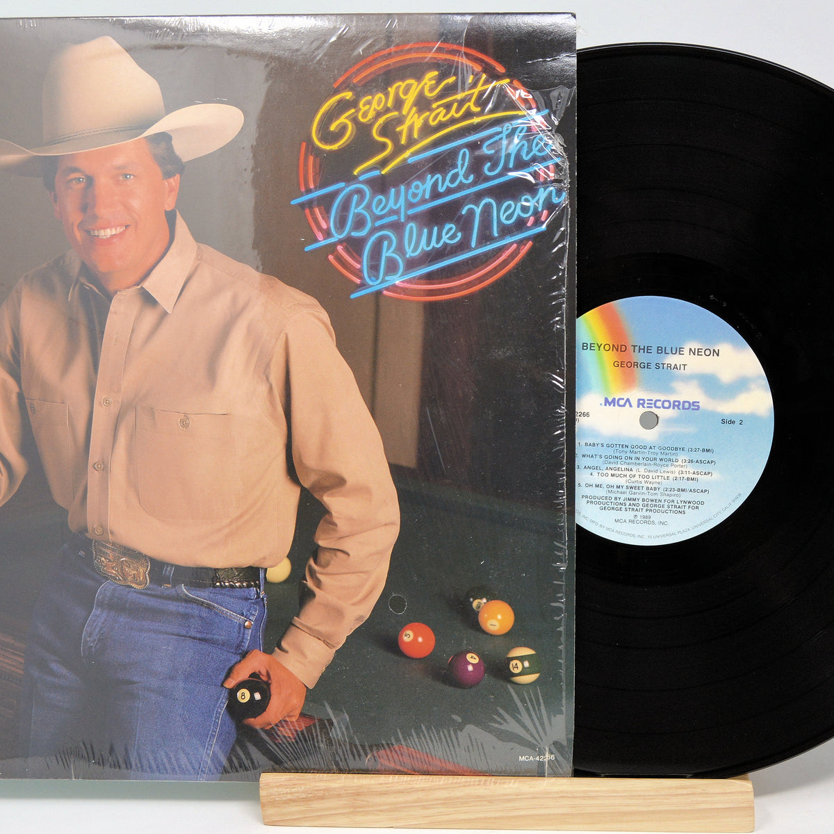 George Strait - Beyond The Blue Neon, Vinyl Record Album LP, MCA – Joe ...