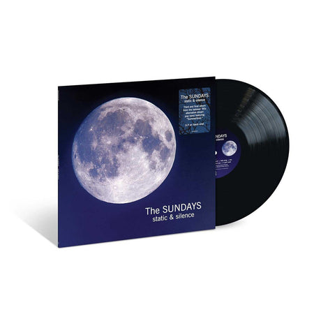 Vinyl record with cover featuring a moon image and 'The Sundays' branding.