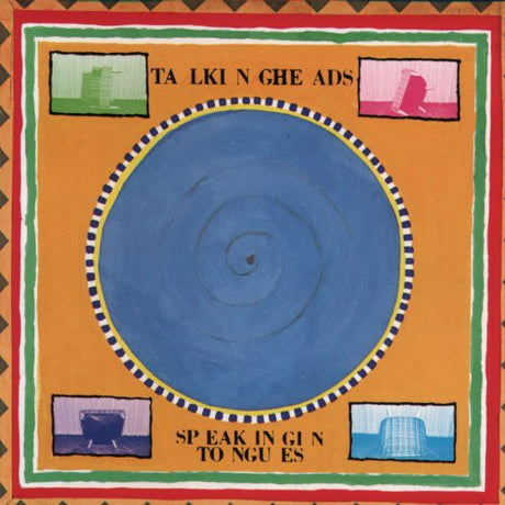 Limited vinyl LP of Talking Heads' 'Speaking In Tongues' with a colorful album cover featuring the band's logo and artwork.